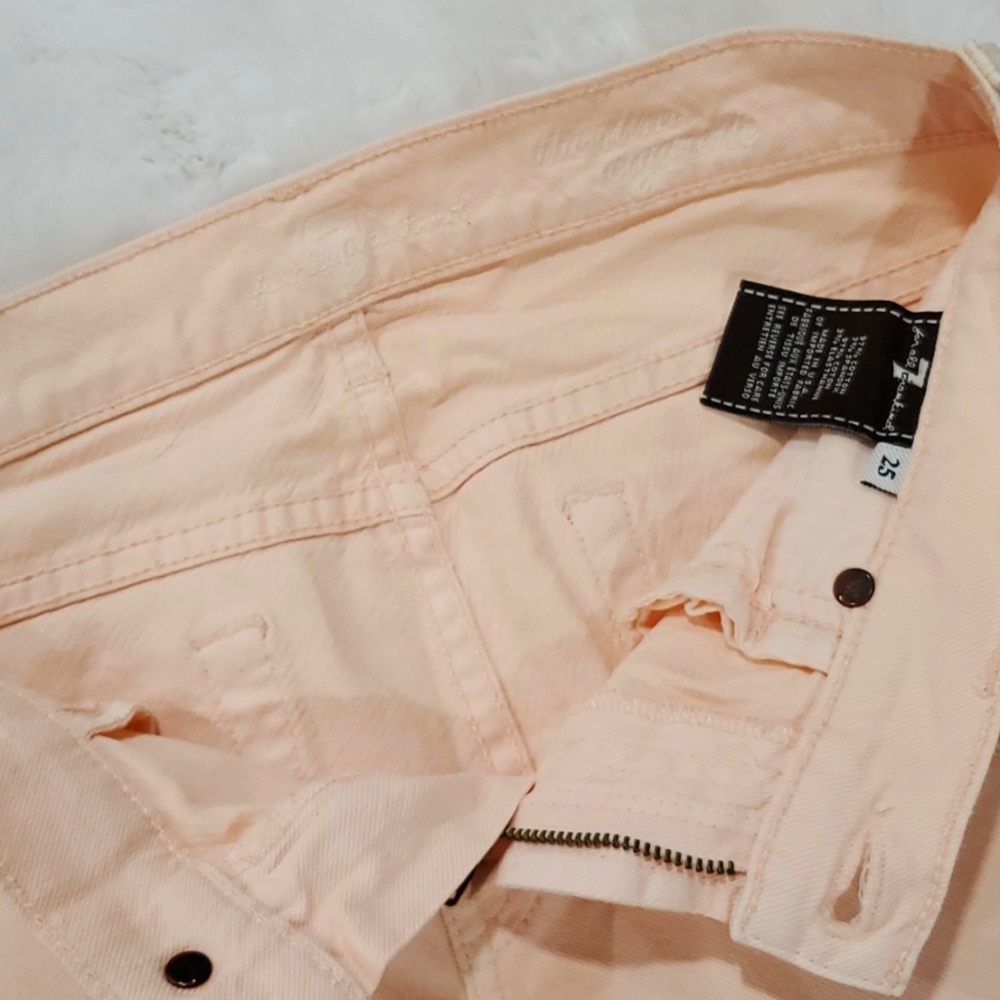 7 for all mankind Peach skinny jeans - Picture 7 of 7